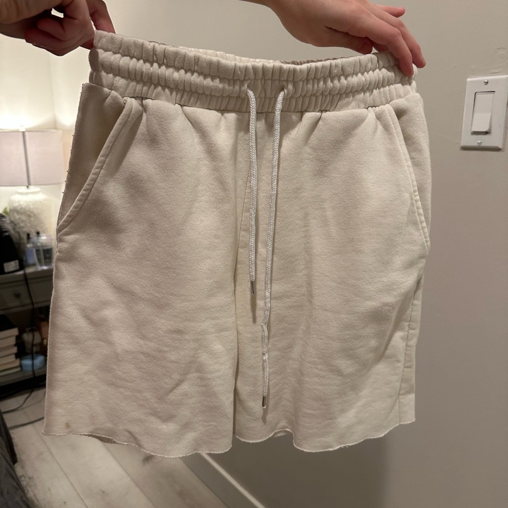 Forever 21 Cream Athletic Shorts
